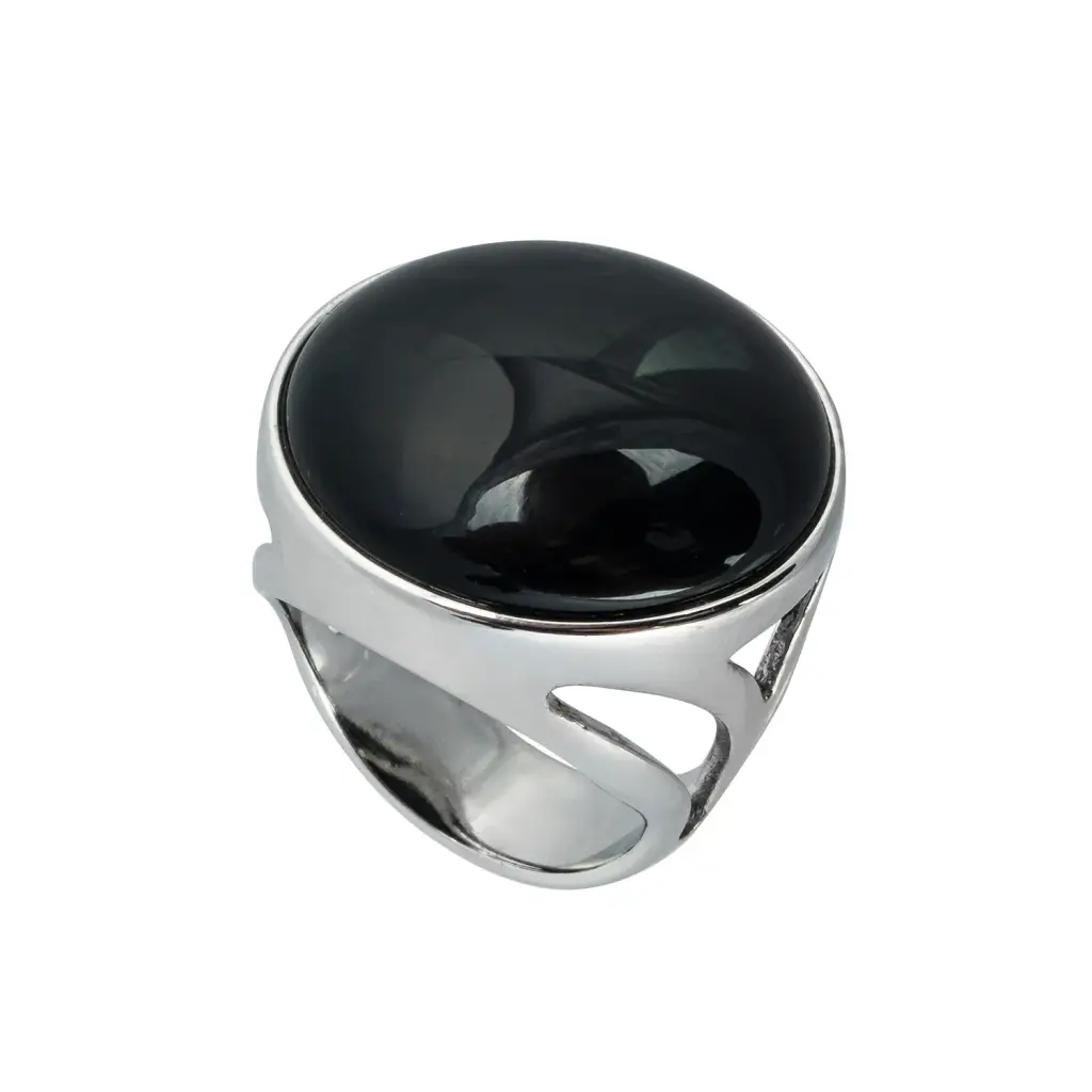 Кольцо Possebon Agata Preto K0117.4 16 S