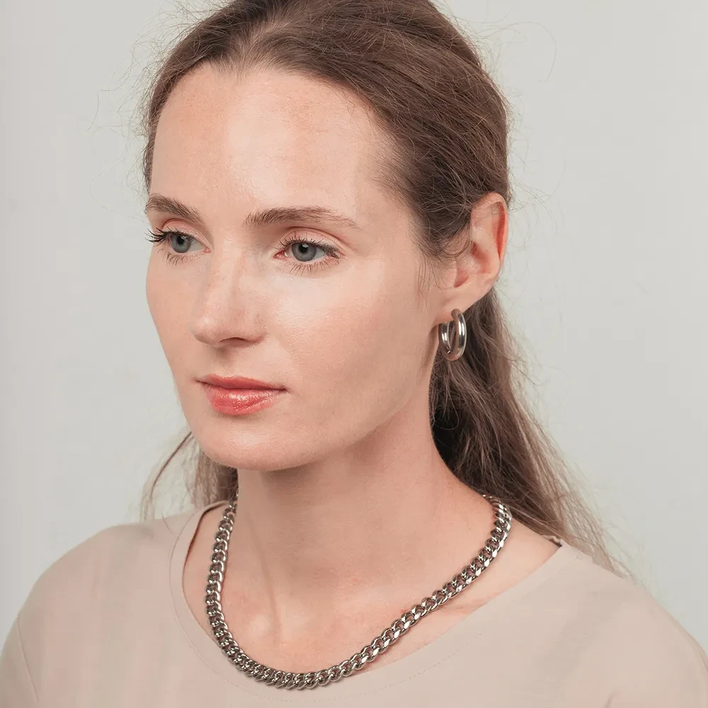 Серьги Fiore Luna 25 AWE2894-S-5-25mm