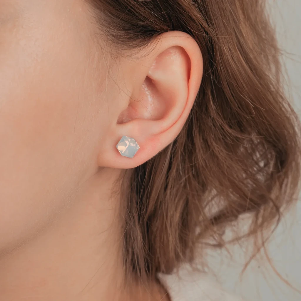Fiore Luna Пусеты White SWE2127/2 W S