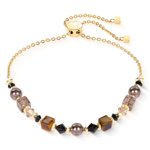 Браслет Coeur de Lion Brown-Gold 3033/30-1116