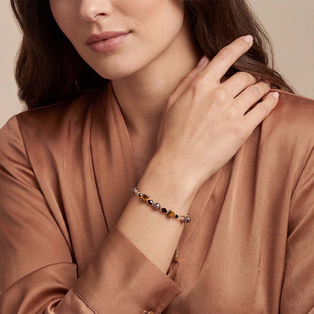 Браслет Coeur de Lion Brown-Gold 3033/30-1116