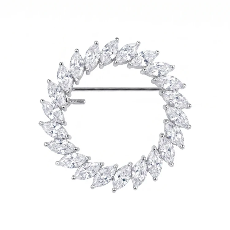 Брошь Fiore Luna FBB01163-12 BW/S