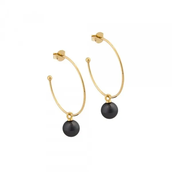 Классические серьги Graphite Pearl A0063.3 BW/G