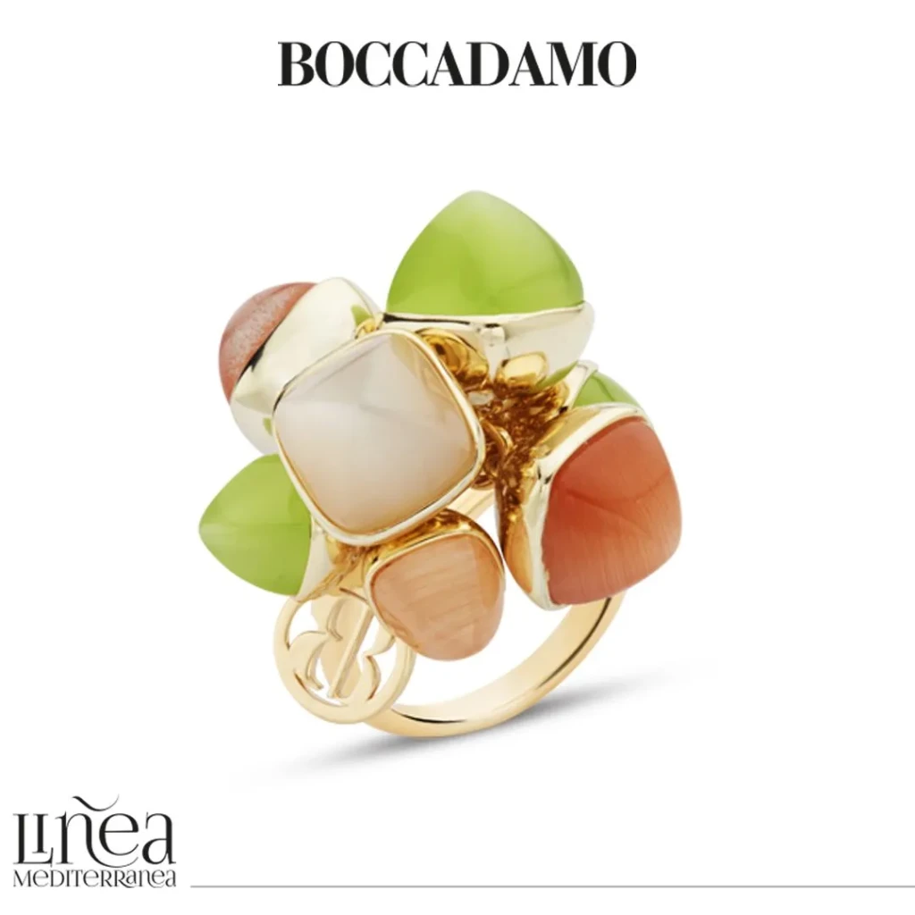 Кольцо Boccadamo Caleida Green-Brown XAN164DV G/BR/G