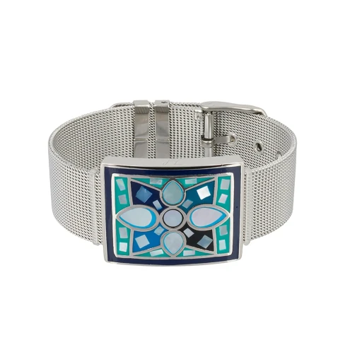 Браслет Fiore Luna на металлическом  ремешке CB01688-3 BL/S