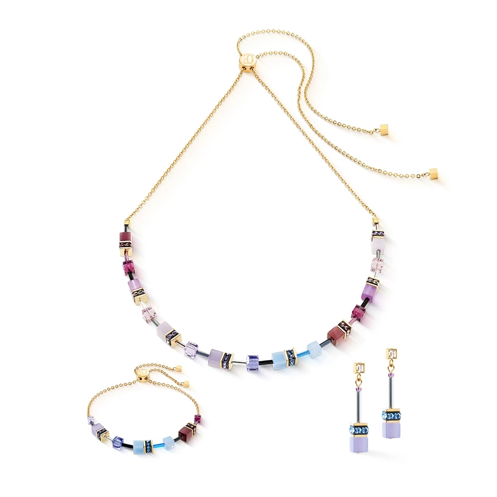 Колье Coeur de Lion Purple-Blue 3030/10-0807