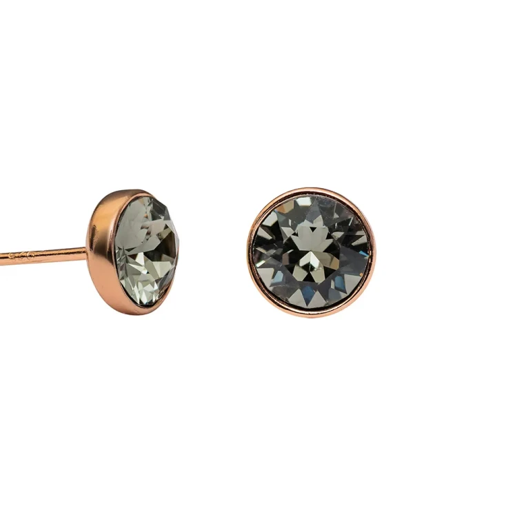 Fiore Luna Пусеты Black Dia SWE297 BLD RG