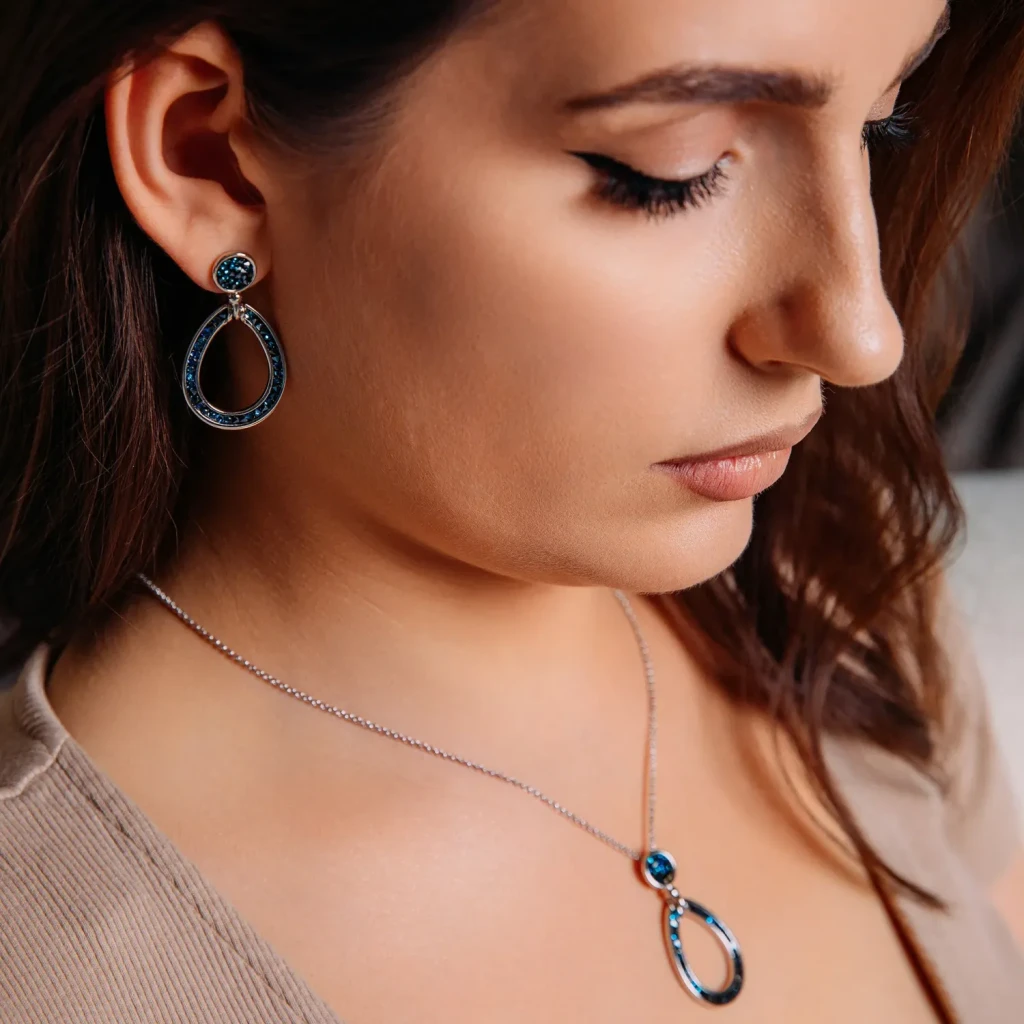 Серьги Fiore Luna BBL A2103SW-E05.23 BL/S