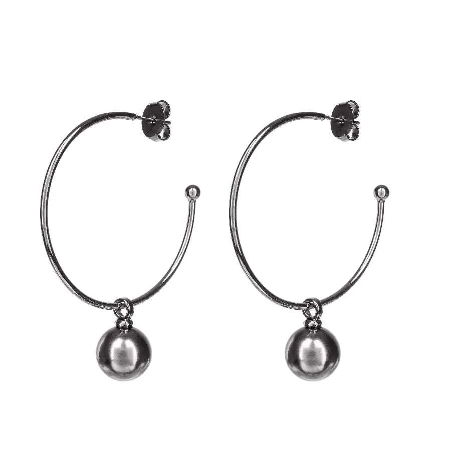 Серьги Possebon Graphite Pearl A0063.3 BW