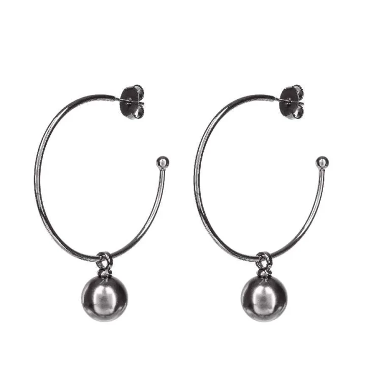 Серьги Possebon Graphite Pearl A0063.3 BW