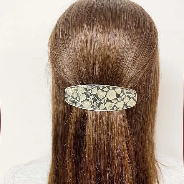 Заколка для волос Clara Bijoux Роза G72812 BW