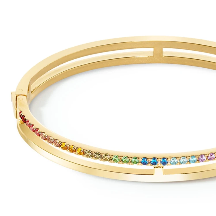 Браслет Coeur de Lion Multicolour Rainbow-Gold 0136/32-1535 19