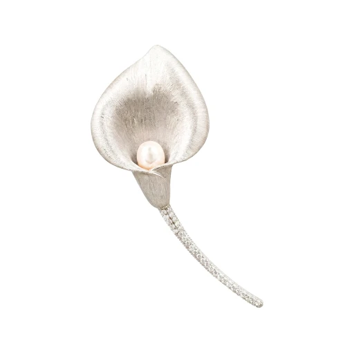 Брошь Калла freshwater pearl XR16645 S Fiore Luna