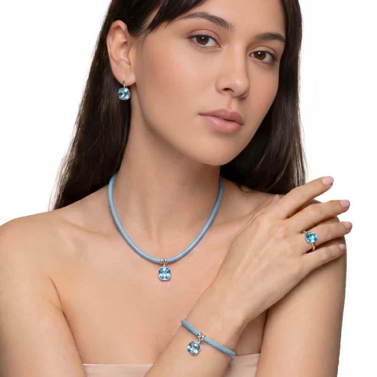 Кольцо Aquamarine Fiore Luna K2506.M22 BL/S