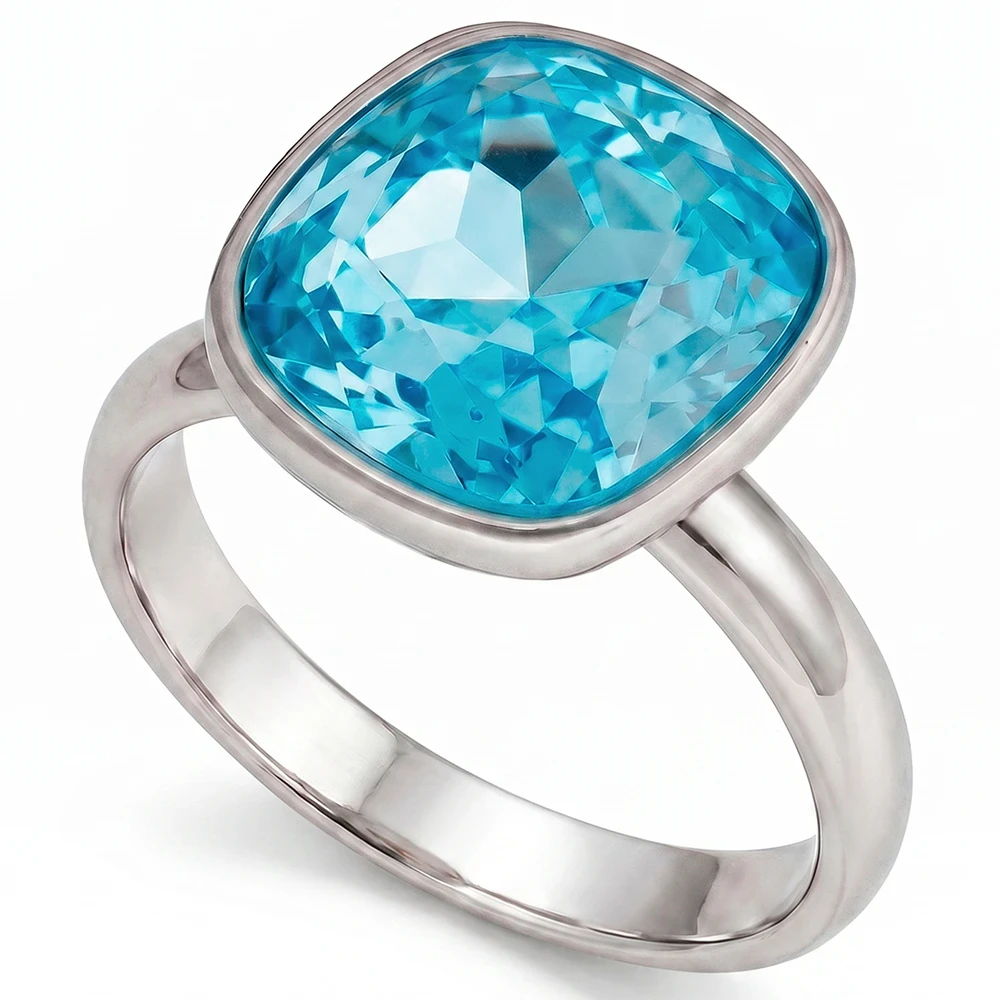 Кольцо Aquamarine Fiore Luna K2506.M22 BL/S