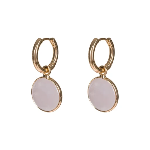Серьги Fiore Luna ROSE QUARTZ LE1118 R/G