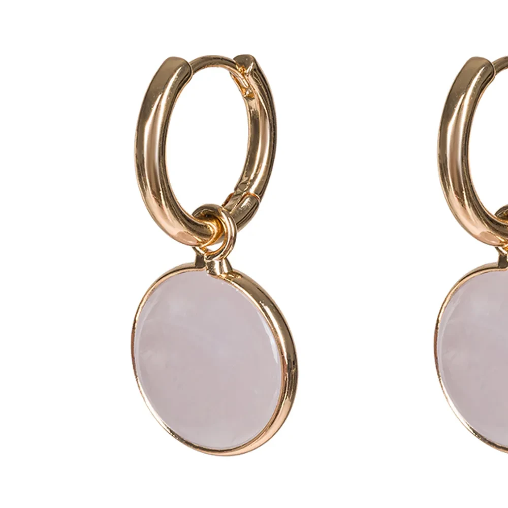 Серьги Fiore Luna ROSE QUARTZ LE1118 R/G