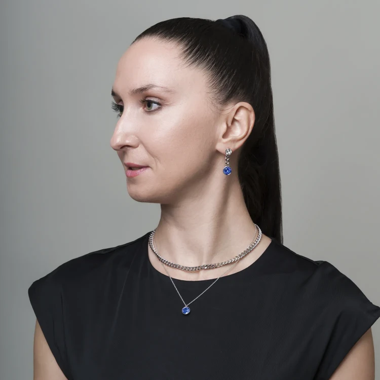 Колье Fiore Luna Royal Blue Delite B2402SW-N01.23 BL/S