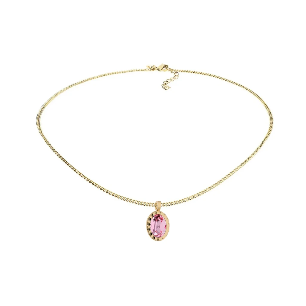 Колье Qudo TIVOLA UNICA big (G/P) Light rose 3cm 420531
