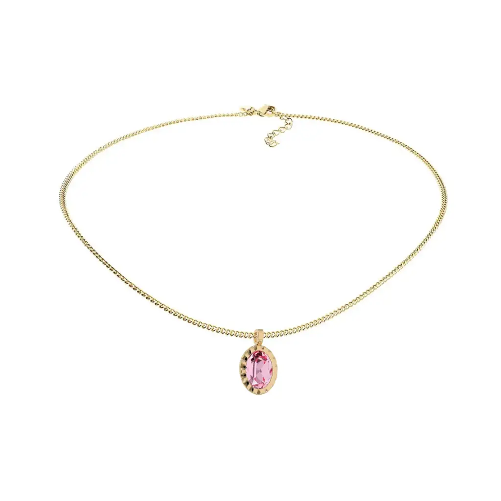 Колье Qudo TIVOLA UNICA big (G/P) Light rose 3cm 420531