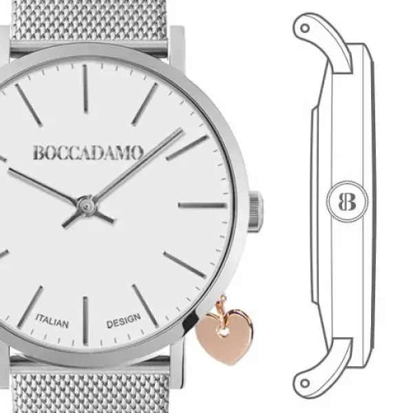 Часы Boccadamo Mya Silver White MY015 BW/S