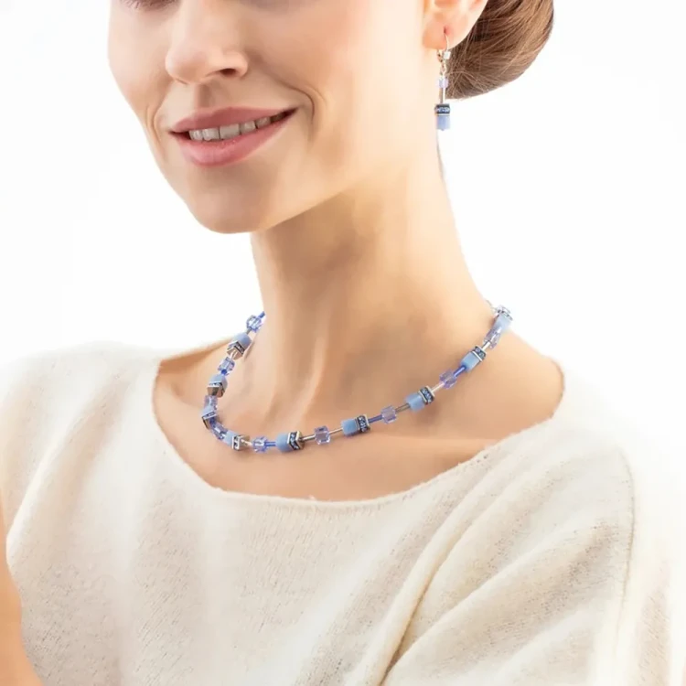 Колье Coeur de Lion Blue-Silver 4020/10-0717