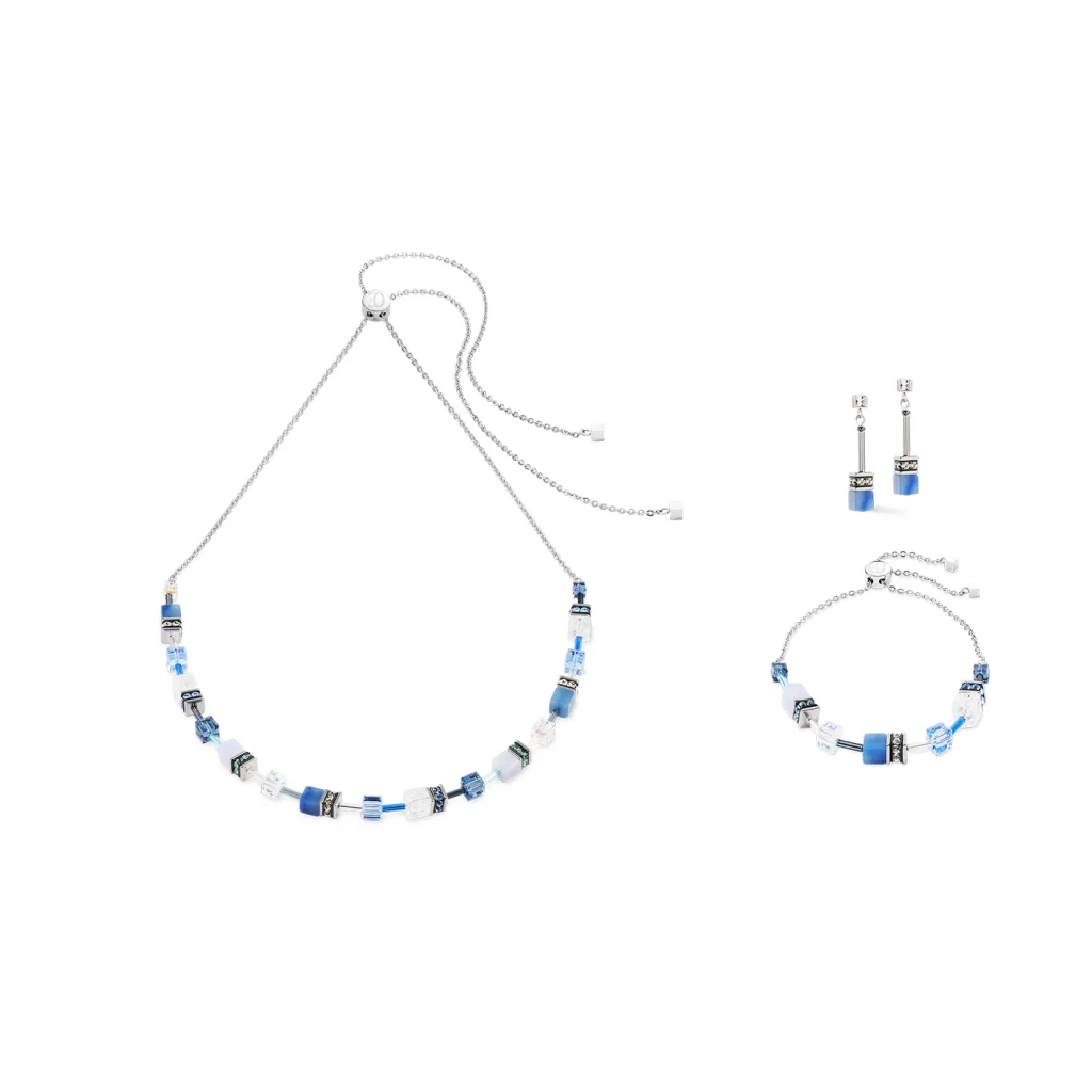 Колье Coeur de Lion Blue-Silver 3035/10-0717