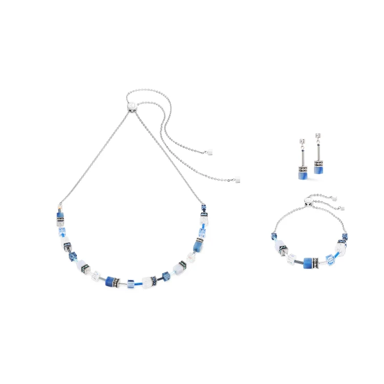 Колье Coeur de Lion Blue-Silver 3035/10-0717