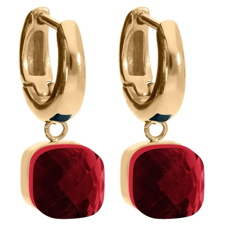 Серьги Qudo FIRENZE (G) Siam 107001/20-4313