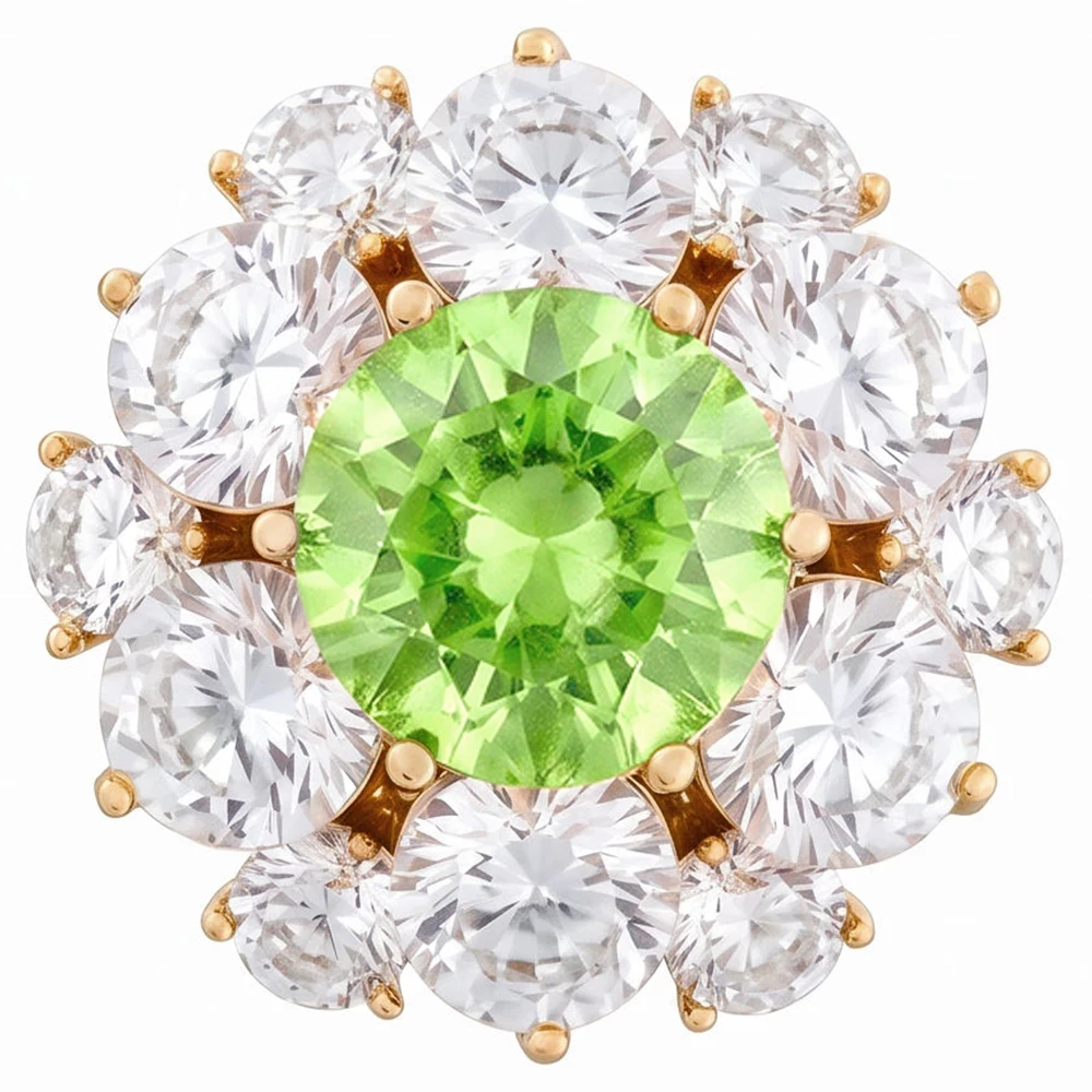 Брошь Кристалл Zircon+магнит XR12099A3 G/G Fiore Luna