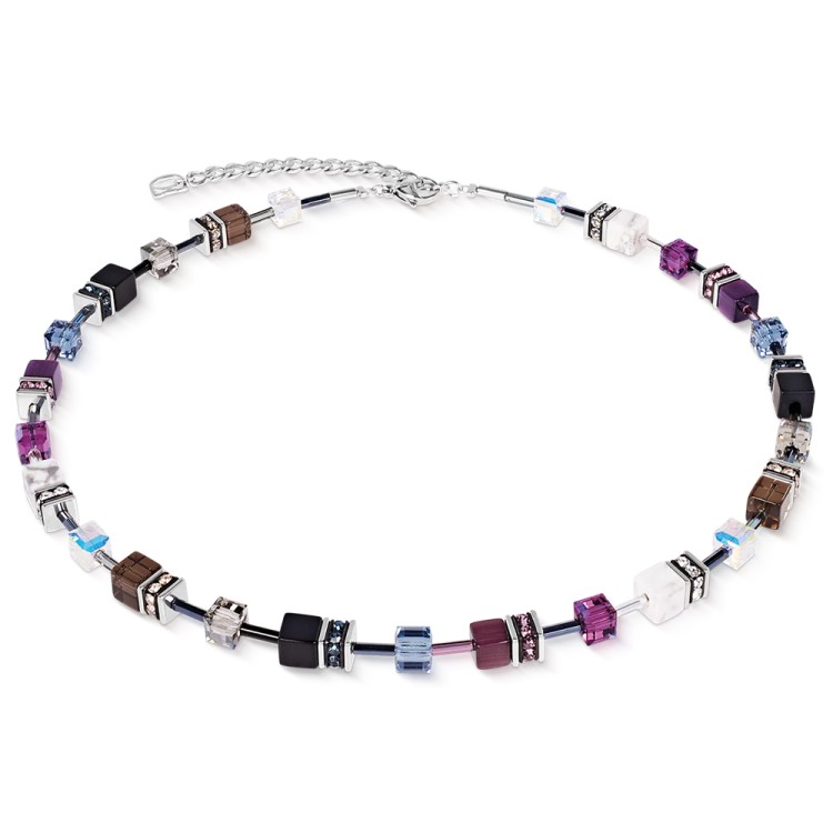 Колье Coeur de Lion Purple-Grey 4905/10-0812