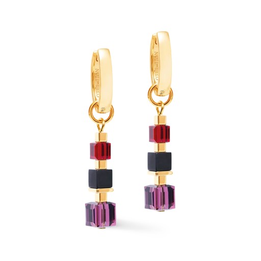 Серьги Coeur de Lion Hoop Red-Purple 3034/21-0308