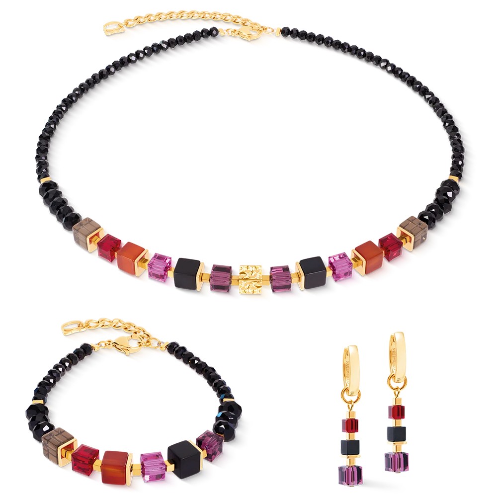 Серьги Coeur de Lion Hoop Red-Purple 3034/21-0308