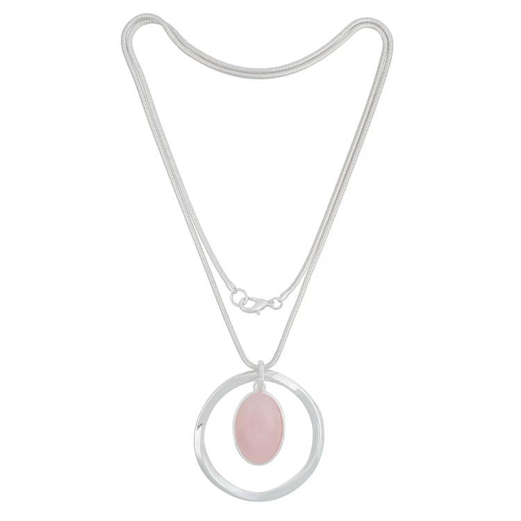 Колье Fiore Luna ROSE QUARTZ LN5131 R/S