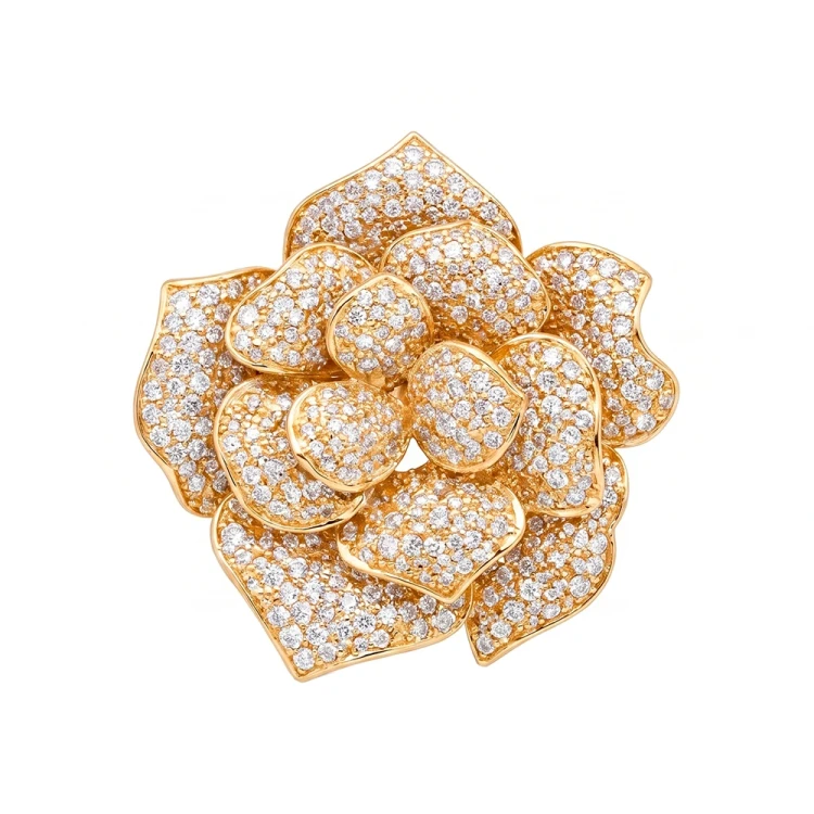 Брошь Цветок Fiore Luna FBB01936-01 G