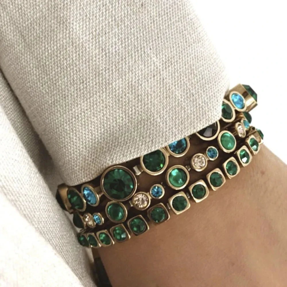 Браслет Dyrberg Kern TERESIA SG EMERALD GREEN MIX 450167