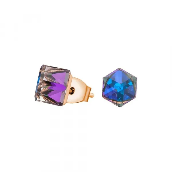 Пусеты Crystal Heliotrope SWE1127/1 CH RG