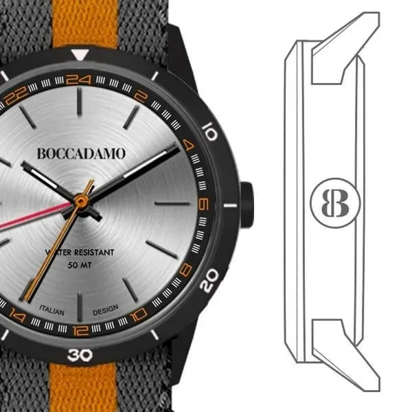 Часы мужские Boccadamo Navy Black Silver NV027 BW