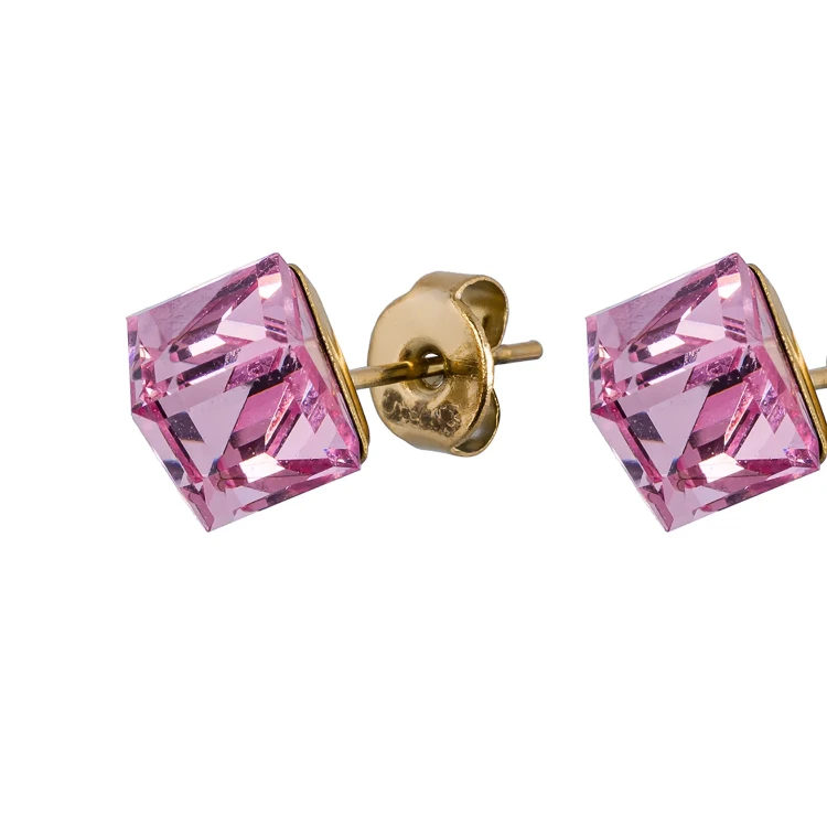 Fiore Luna Пусеты Crystal Pink SWE0127/2 P G