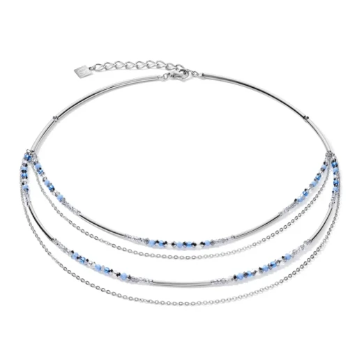 Колье Coeur de Lion Silver-Light Blue 5040/10-0720