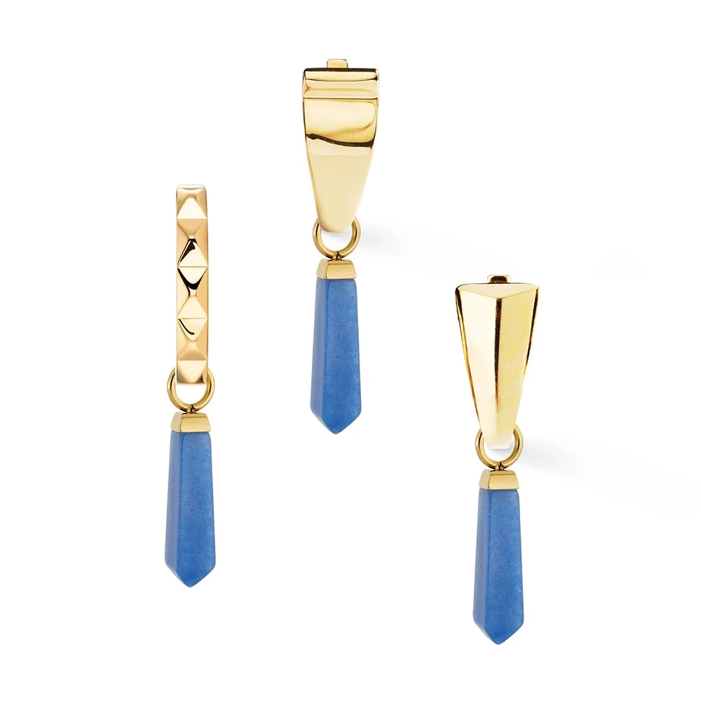 Подвески на серьги Gold-Blue 0051/44-0716