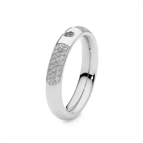 Кольцо Qudo - База Deluxe Small Silver 16.5 мм 626658 S