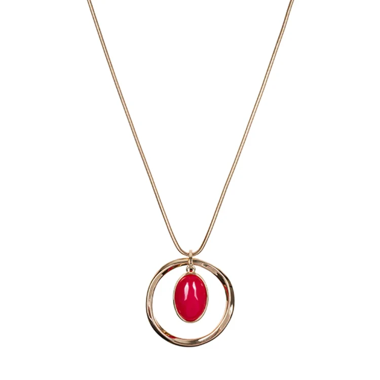 Колье Fiore Luna RED QUARTZ LN5139 R/G