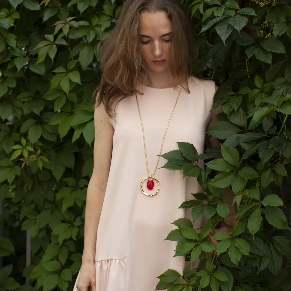 Колье Fiore Luna RED QUARTZ LN5139 R/G