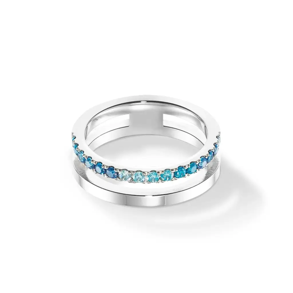 Кольцо Coeur de Lion Blue-Silver 0136/40-0717 58