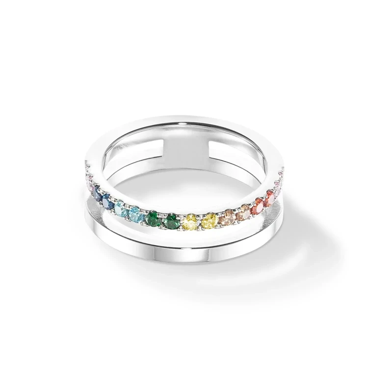 Кольцо Coeur de Lion Multicolour Silver 0136/40-1517 58
