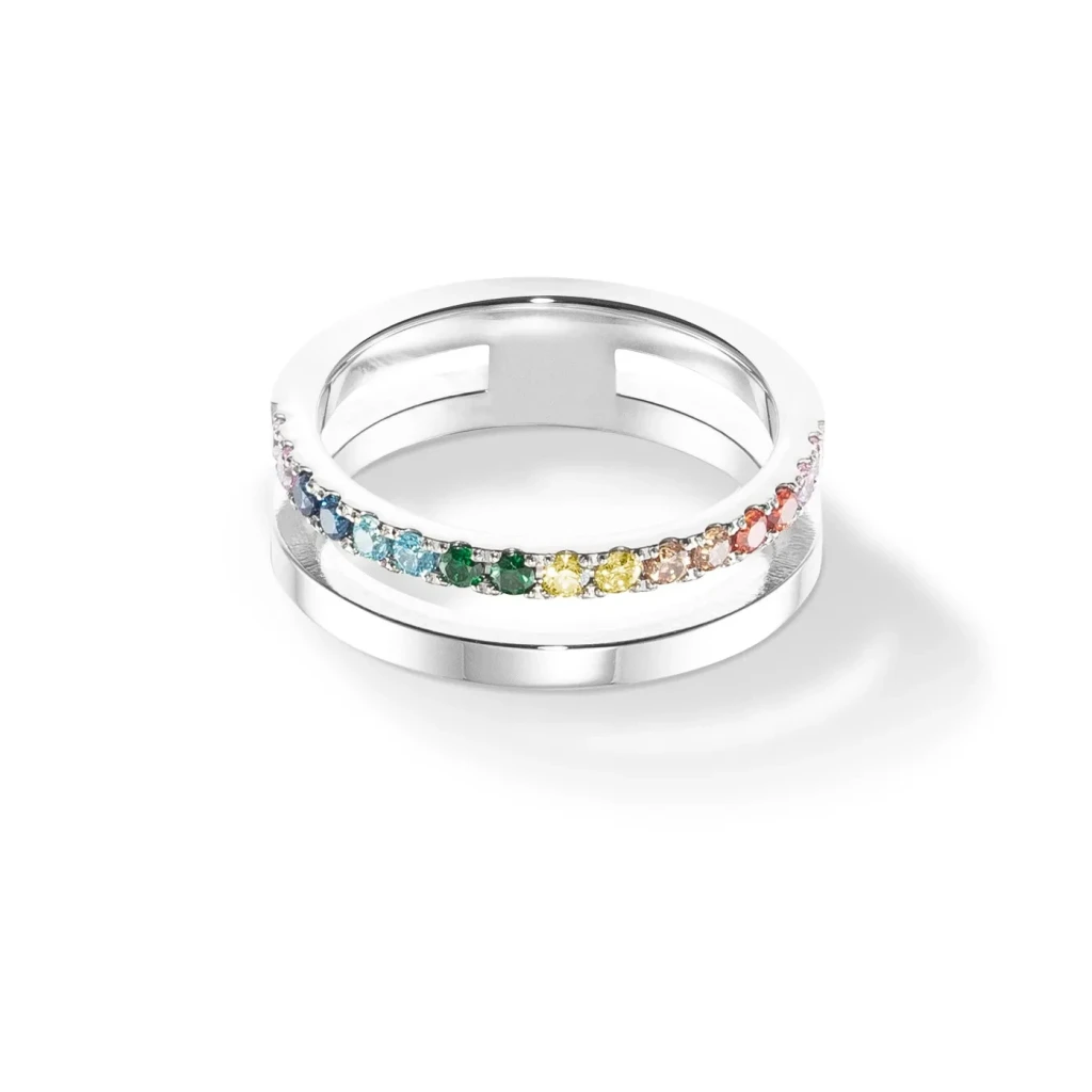 Кольцо Coeur de Lion Multicolour Silver 0136/40-1517 58
