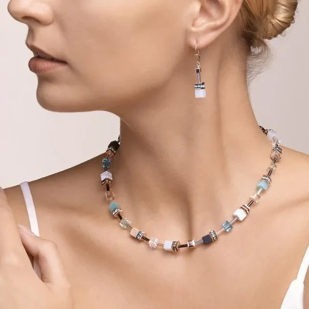 Колье Coeur de Lion Aqua-Beige 4905/10-2010