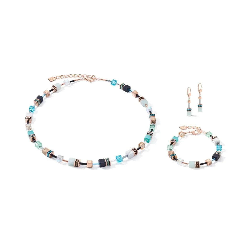 Колье Coeur de Lion Aqua-Beige 4905/10-2010