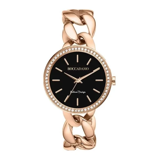 Часы Boccadamo LadyB Rosegold Black LB008 BW/RG